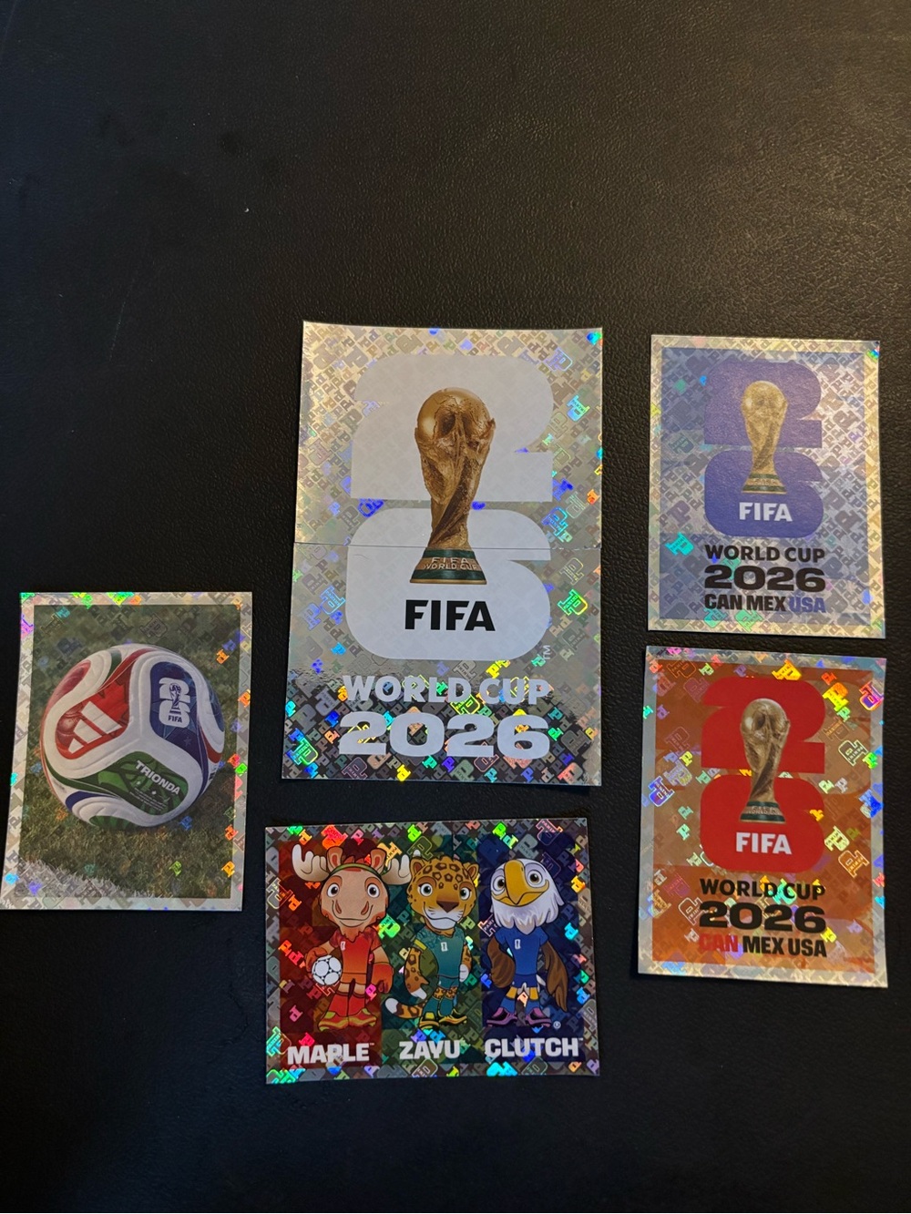 FIFA World Cup 2026 Holographic Sticker Pack - Silver/Red/Multicolor mundial 6
